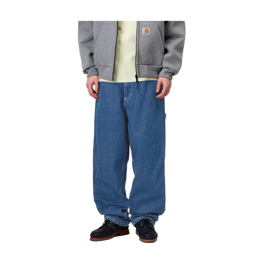 Carhartt Wip Single Knee Pant Blue (Stone Washed) I034864_01_06