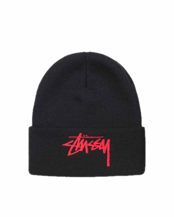 Stussy Big Stock Cuff Beanie Black 1321144