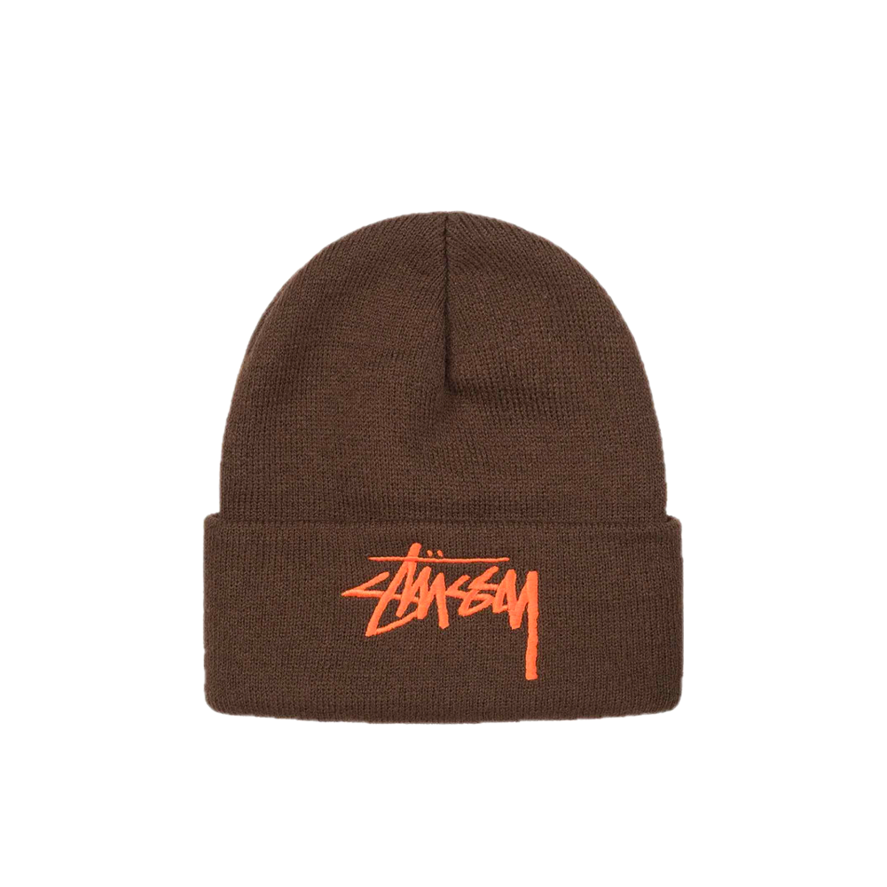 Stussy Big Stock Cuff Beanie Brown 1321144_BRW