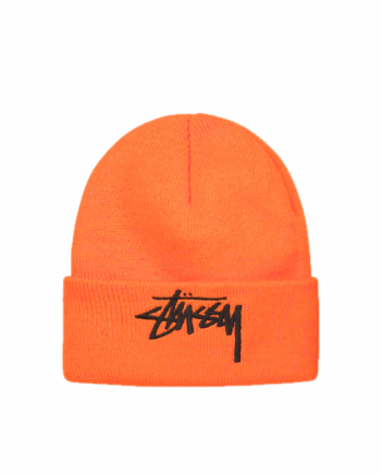 Stussy Big Stock Cuff Beanie Orange 1321144_ORG