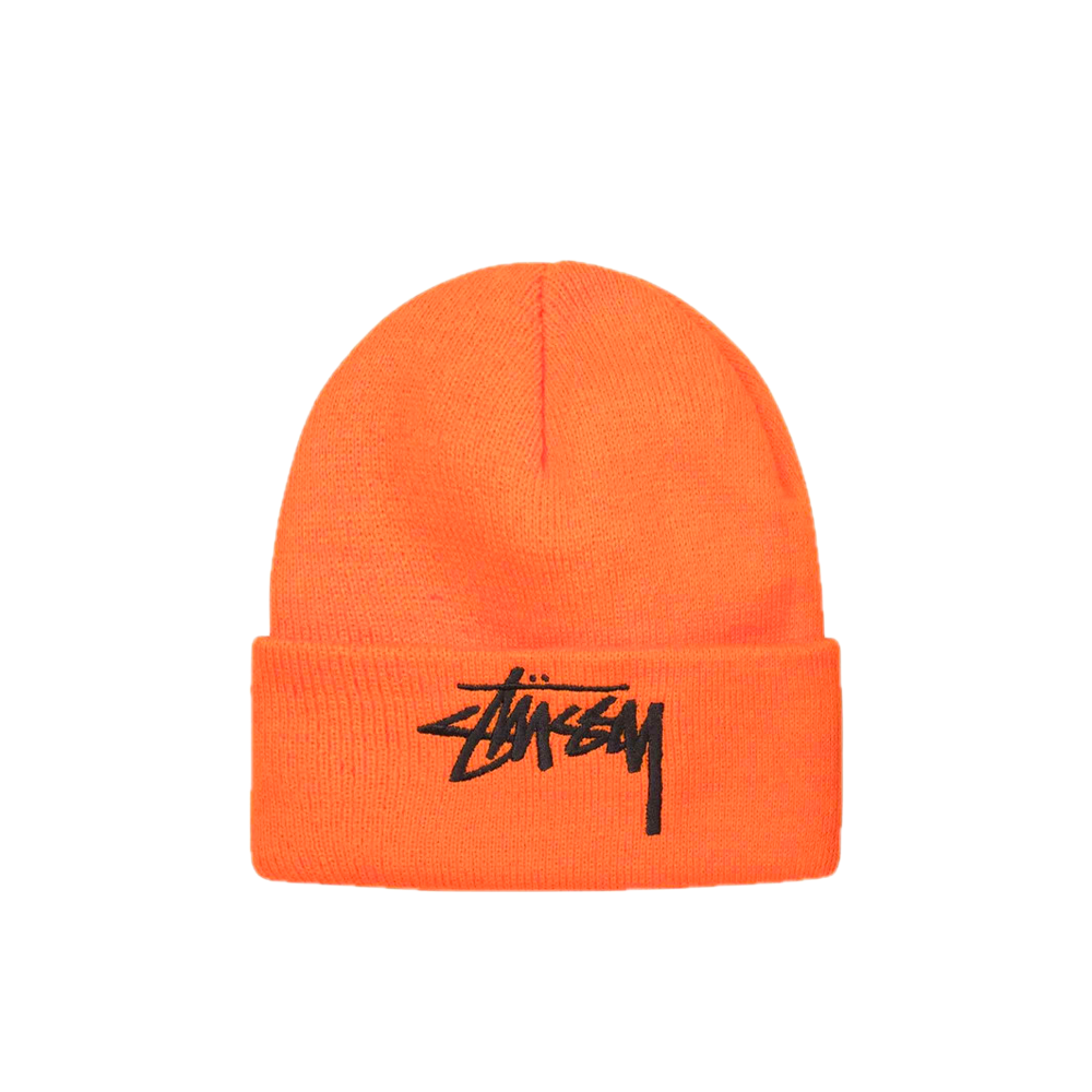 Stussy Big Stock Cuff Beanie Orange 1321144_ORG