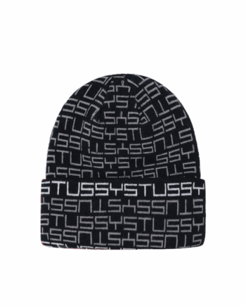 Stussy Jacquard Cuff Beanie Black 1321114_BLK