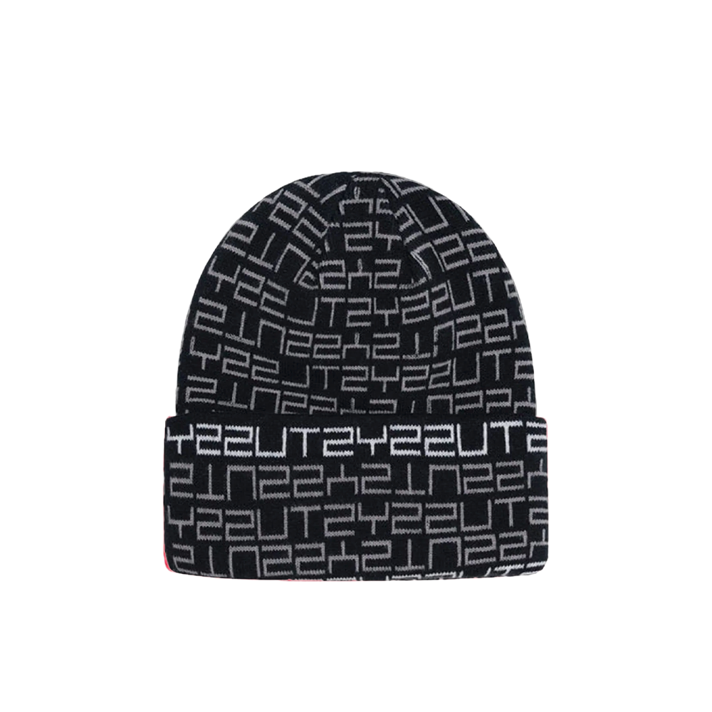 Stussy Jacquard Cuff Beanie Black 1321114_BLK