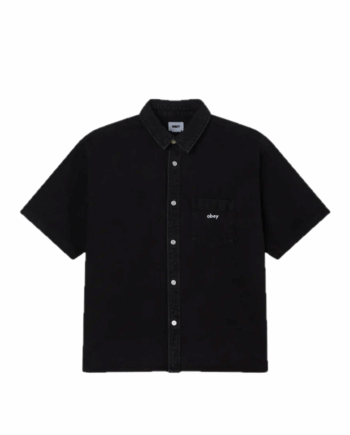 Obey Bigwig Denim SS Shirt Faded Black 181210425_FBK