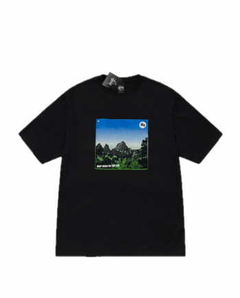 Stussy Keep Risin’ to the Top Tee Black 1902450_BLK