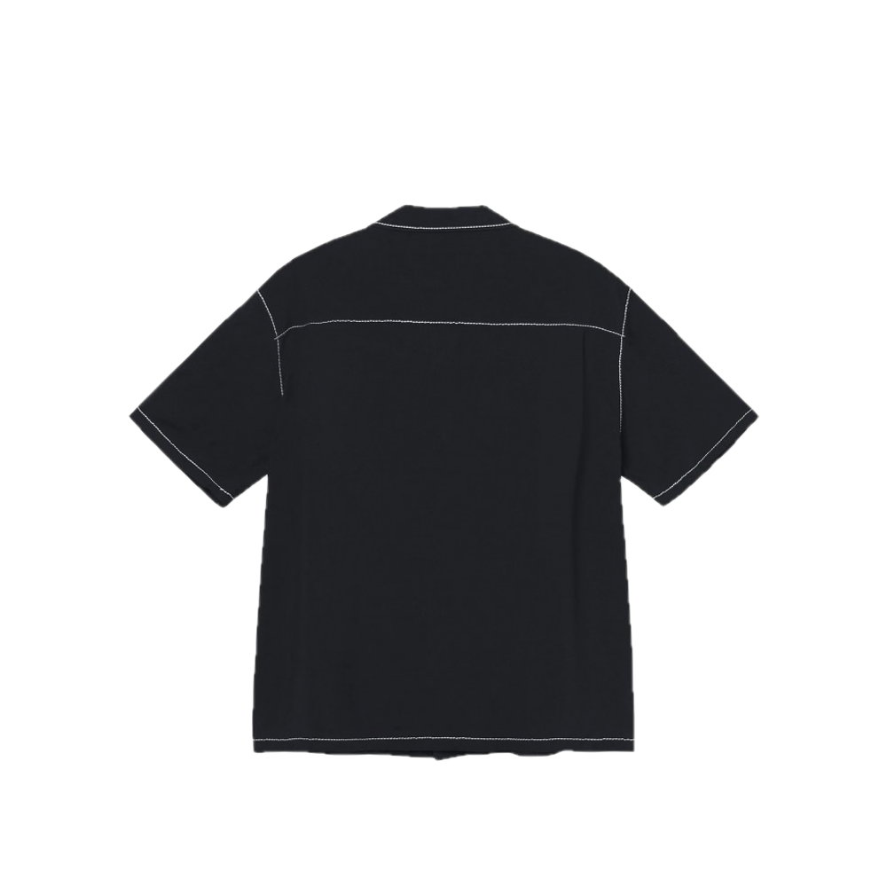 Stussy Contrast Pick Stitched Shirt Black 1110243_BLK