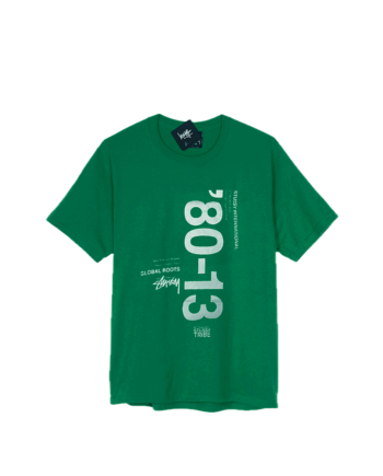 Stussy “Global Roots ’80-13” Tee Kelly Green 1902931_GRN