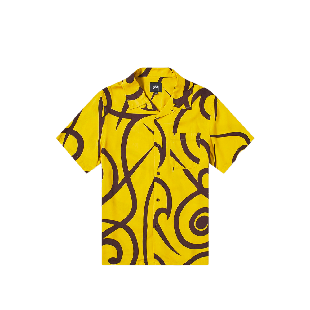 Stussy Tribal Pattern Shirt Mustard 111070_MST