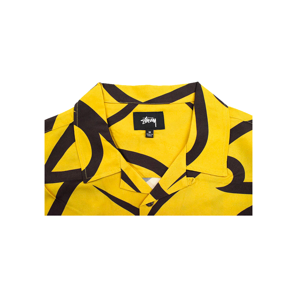 Stussy Tribal Pattern Shirt Mustard 111070_MST