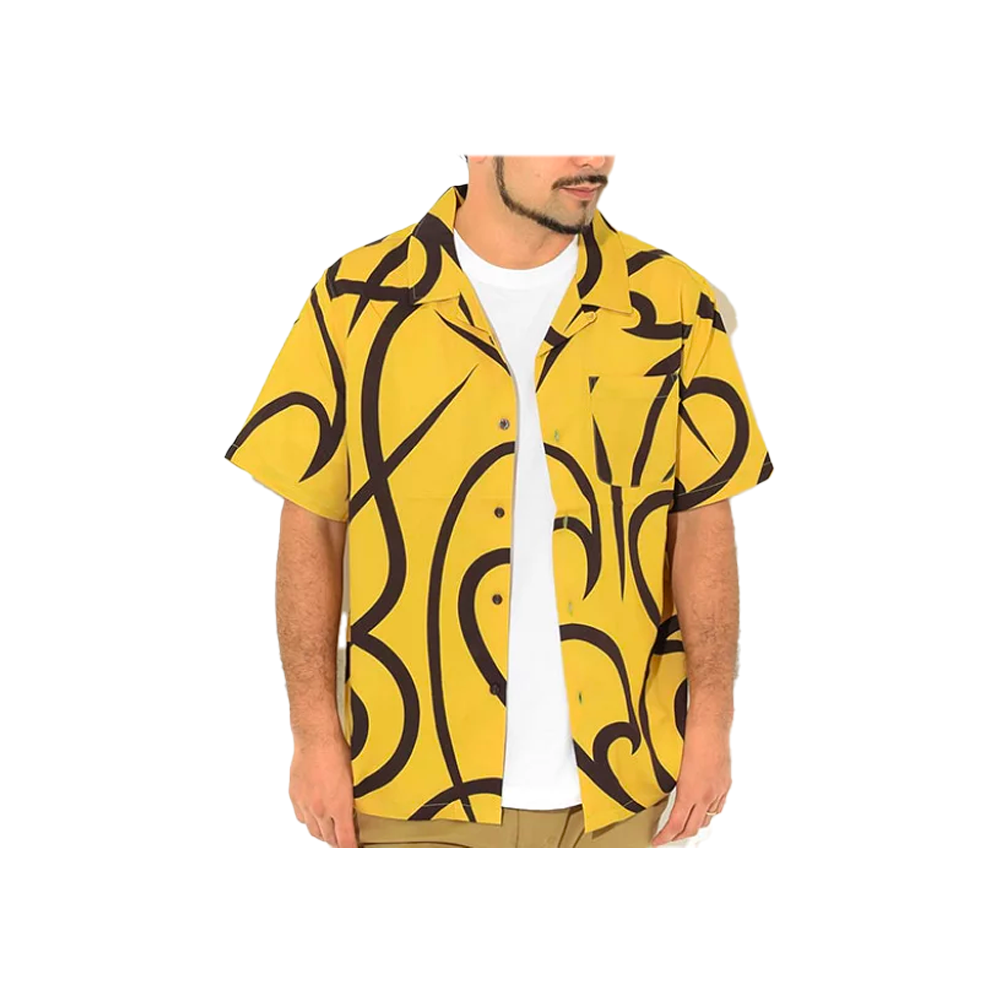 Stussy Tribal Pattern Shirt Mustard 111070_MST