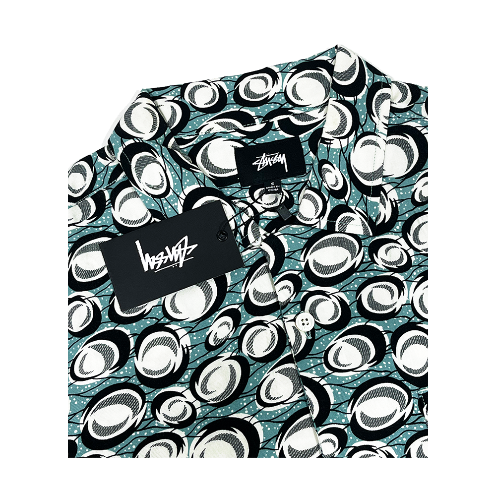 Stussy Galaxy Pattern Shirt Blue 111075_BLE