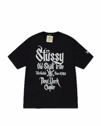 Stussy “Old Skull Tribe – New York Chapter” Tee Black 1901341_BLK