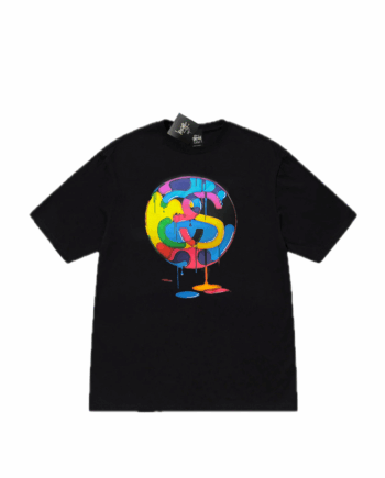 Stussy Drip Globe Tee Black 1902456_BLK