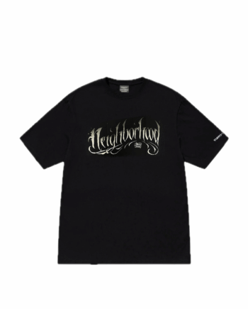 Stussy x Neighborhood Gothic Logo T-Shirt Black 1901920_BLK