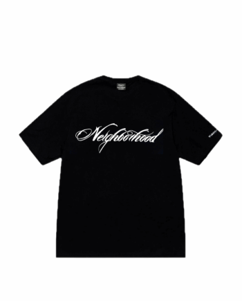 Stussy x Neighborhood Script Logo T-Shirt Black / White 1982456_BLK