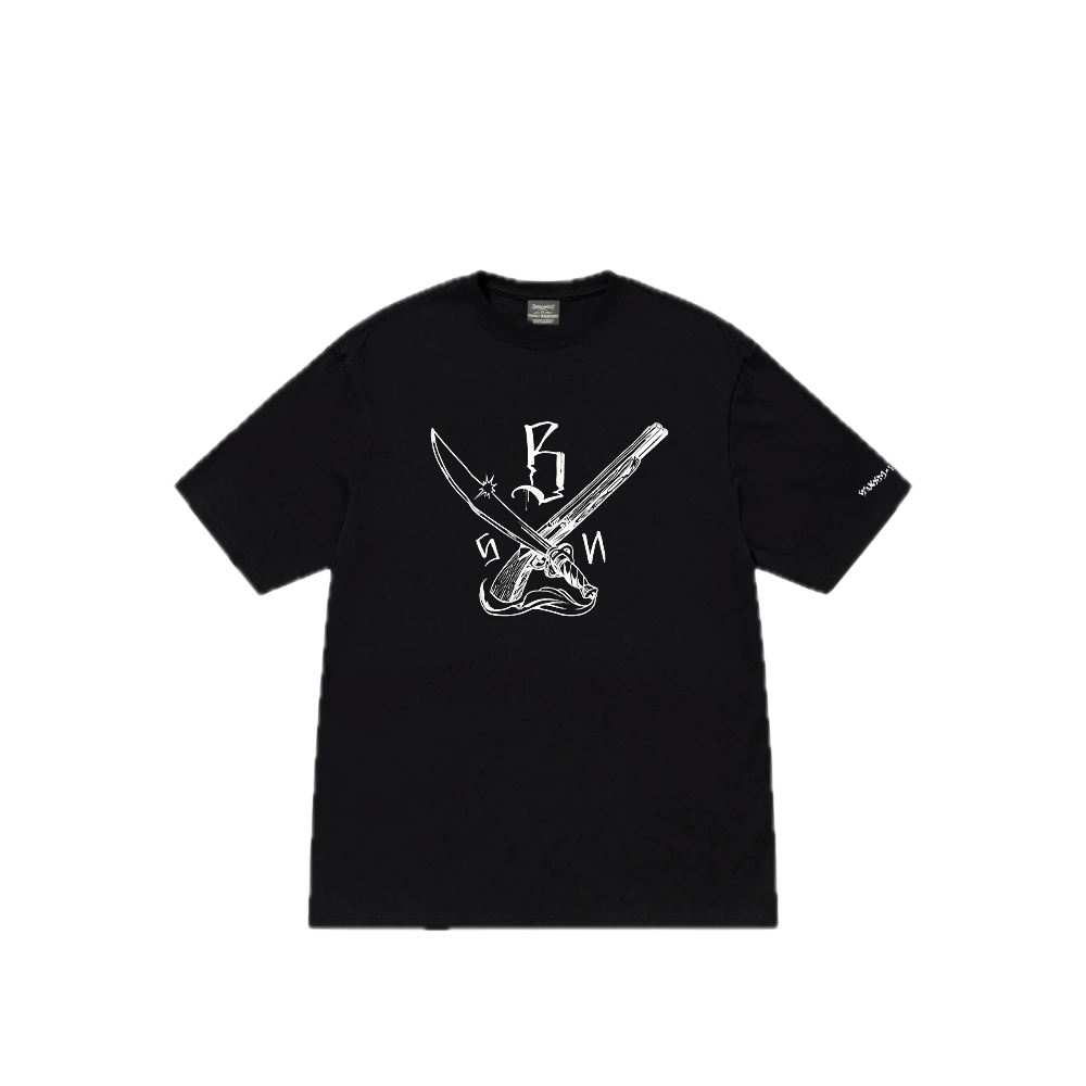 Stussy x Neighborhood Swords Logo T-Shirt Black 0907534_BLK