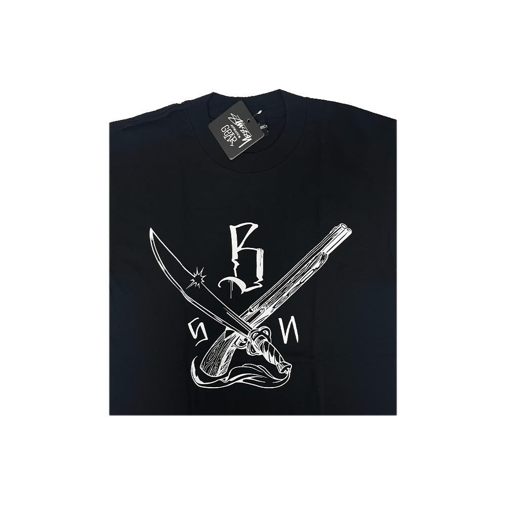 Stussy x Neighborhood Swords Logo T-Shirt Black 0907534_BLK