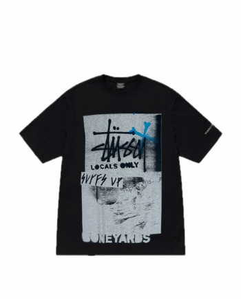 Stussy x Neighborhood Locals Only T-Shirt Black Limited Edition 1901239_BLK