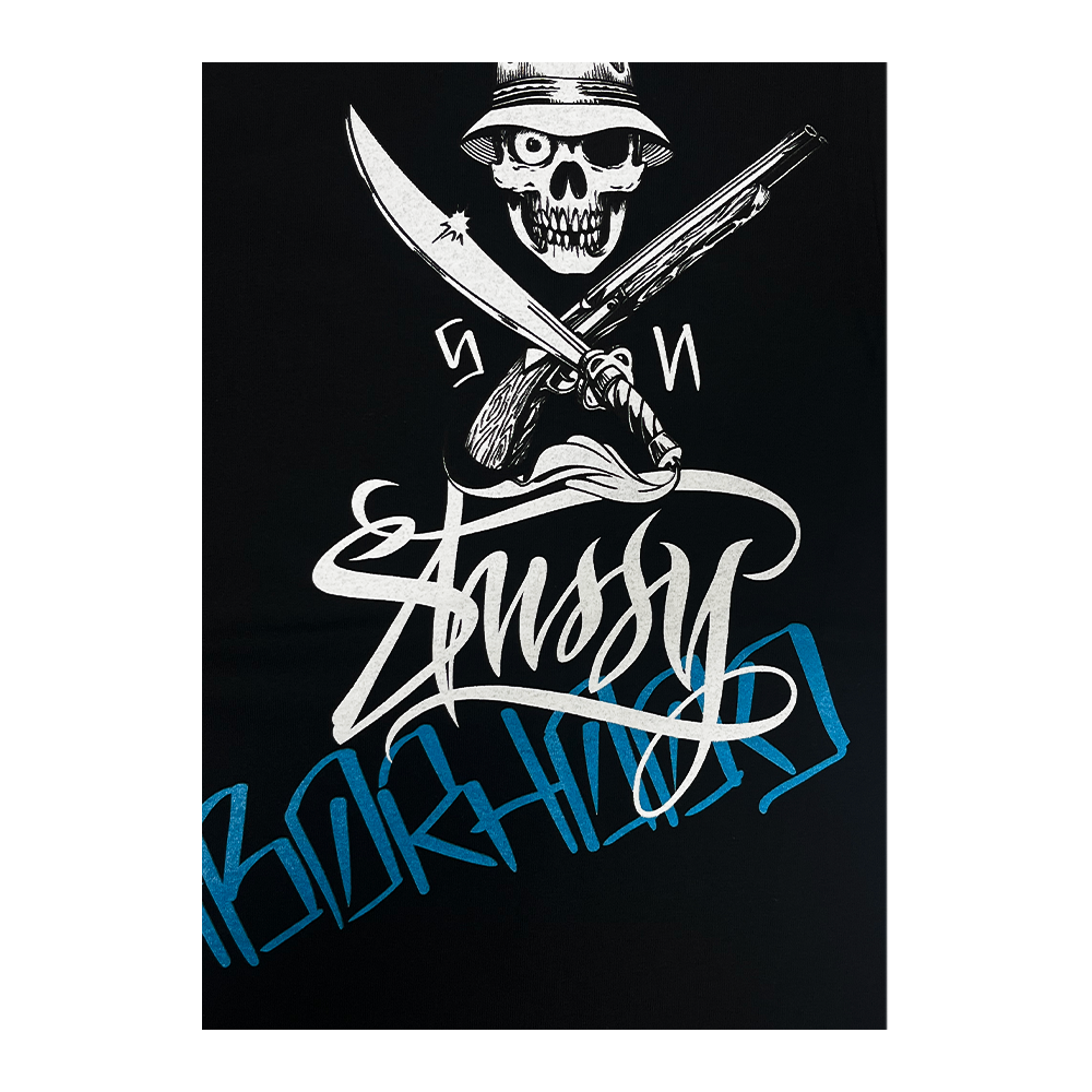 Stussy x Neighborhood Skull Graffiti T-Shirt Black 1907459_BLK