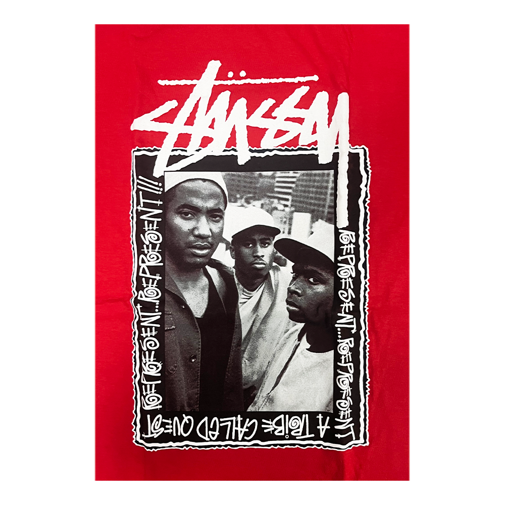 Stussy x A Tribe Called Quest Represent Represent Tee Red 6J8R635_RED