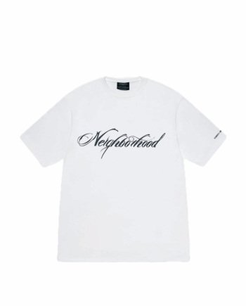 Stussy x Neighborhood Script Logo T-Shirt White / Black 1982456_WHT