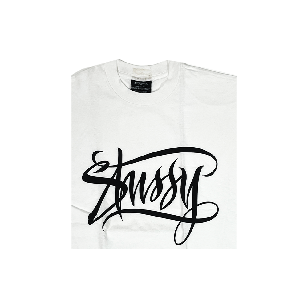 Stussy x Neighborhood Calligraphy Logo T-Shirt White / Black 1907456_WHT