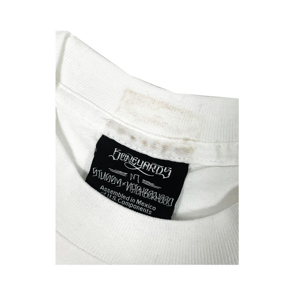 Stussy x Neighborhood Calligraphy Logo T-Shirt White / Black 1907456_WHT