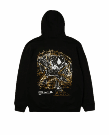 HUF x Marvel Spider-Man Arachnight FZ Hoodie Black PF00825_BLK