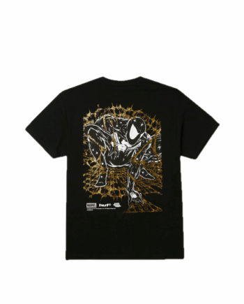 HUF x Marvel Spider-Man Arachknight Gold T-Shirt Black TS02728_BLK