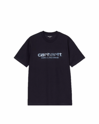 Carhartt WIP S/S Solar Chrome Script T-Shirt Dark Navy I035205_1C_XX