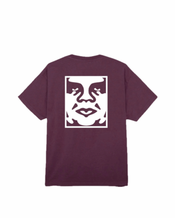 Obey Bold Icon Face Tee Pigment Plum Perfect 167924099_PPL