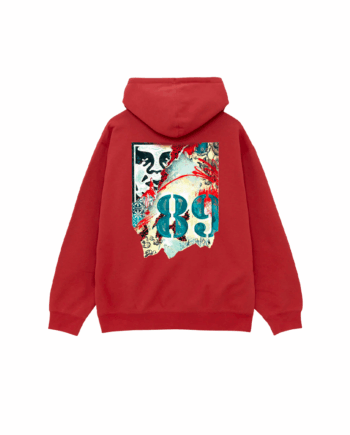 Obey Lisbon Icon Premium Pullover Mineral Red 112844239_MNR