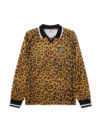 Obey Collar Polo Leopard Multi 131040059
