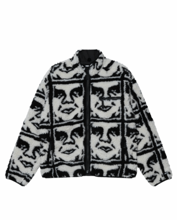Obey Repeated Icon Sherpa Black Multi 121800608