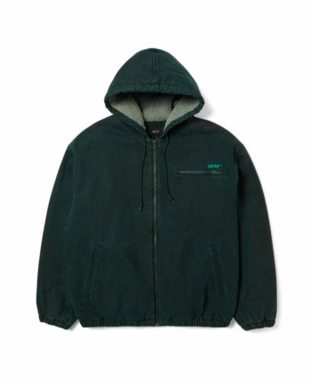 Huf What A Jungle Denim Jacket Evergreen JK00482_EVR