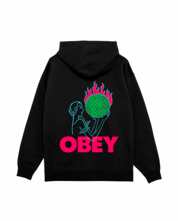 Obey World In Flames Premium Pullover Black 112844236_BLK