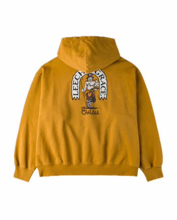 Evisu American Ebisu and Seagull Print Relax Fit Hoodie Yellow 2EAEJM5SW6020RXCT