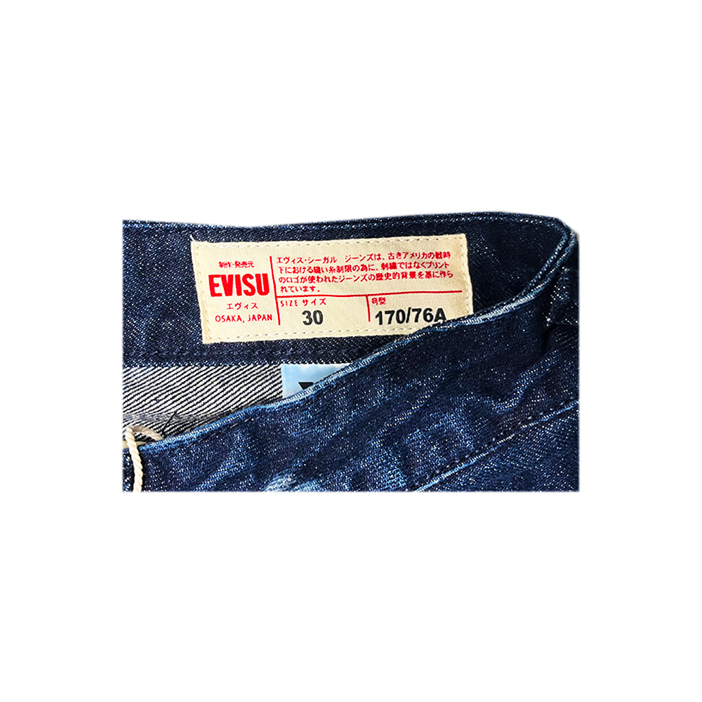 Evisu Dye Jeans Printed Seagull Indigo 2EAHTM5JE1057BLDN
