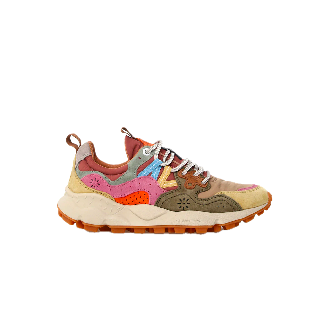 Flower Mountain W' Yamano 3 Suede Nylon Light Cream / Military Pink 0012017817-01-1E93