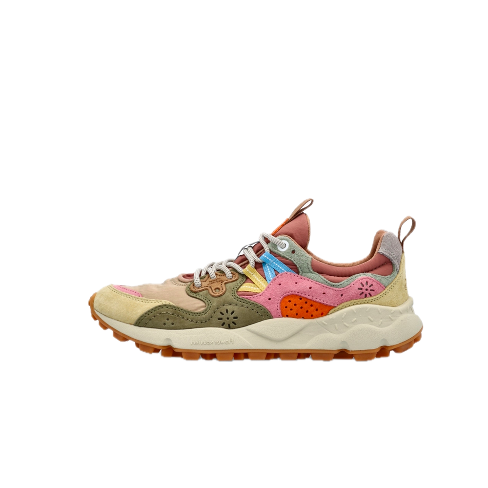 Flower Mountain W' Yamano 3 Suede Nylon Light Cream / Military Pink 0012017817-01-1E93