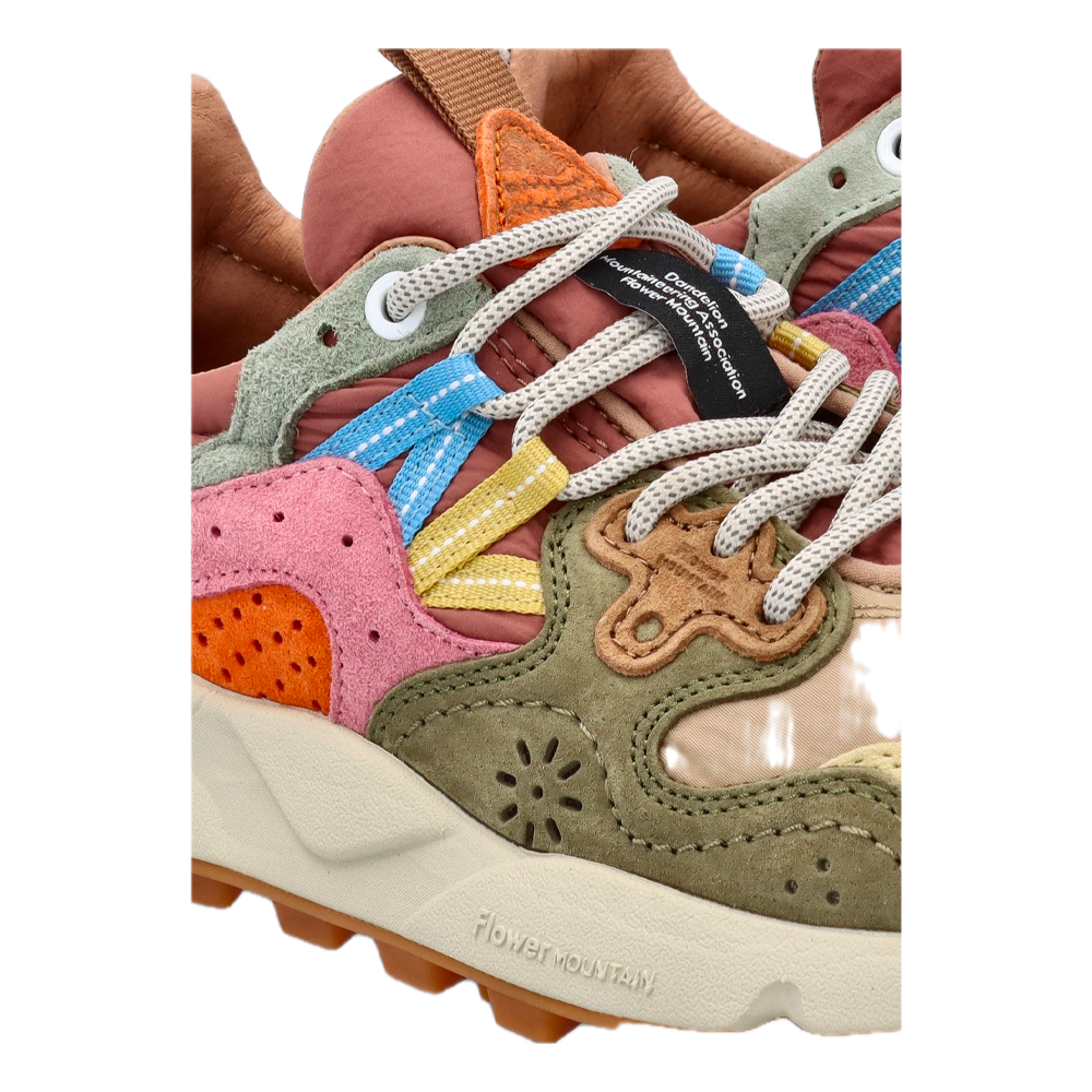 Flower Mountain W' Yamano 3 Suede Nylon Light Cream / Military Pink 0012017817-01-1E93