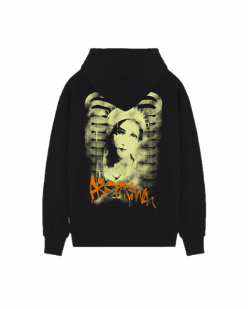 Propaganda Ribs Stencil Hoodie Black 25FWPRFE464
