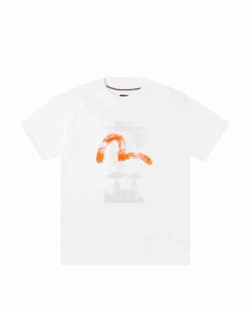 Evisu UFO Abduction Print Relax Fit T-shirt White 2EAEJM5TS6026RXCT