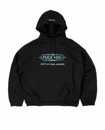 Wasted Paris Answer Boxy Hoodie Black 1335612_BLK