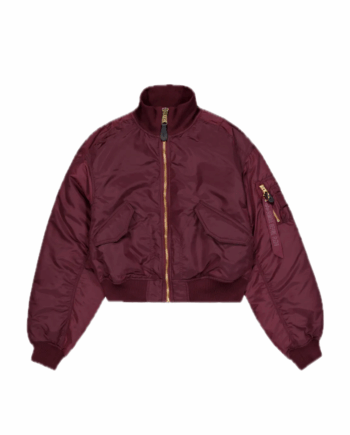 Alpha Industries MA-1 Cropped Bomber Jacket Women Dark Cherry 258010/608