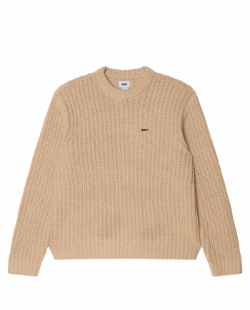 Obey Bold Chunky Sweater Oatmeal 151000108_OAT