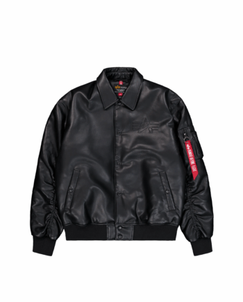Alpha Industries PU College Bomber Jacket Black 258109/03