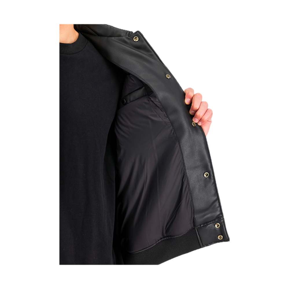 Alpha Industries PU College Bomber Jacket Black 258109/03