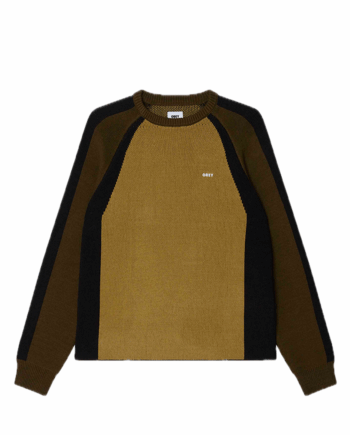 Obey Raglan Crewneck Mermaid Green Multi 151000116_MRM