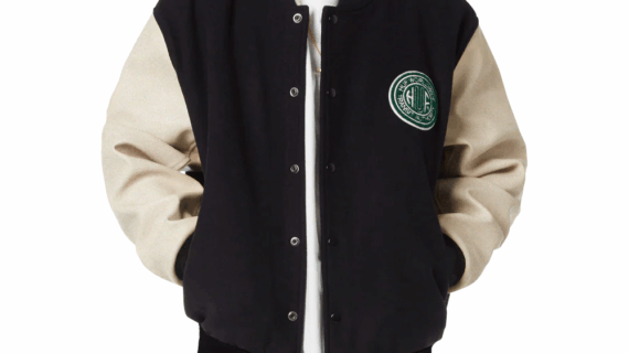 Huf Global Transit Varsity Jacket Navy JK00476_NVY